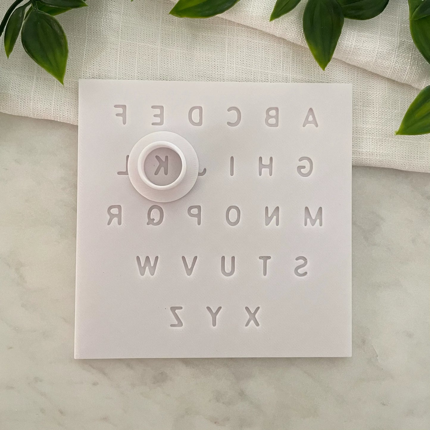 Micro letters & matching micro cutter