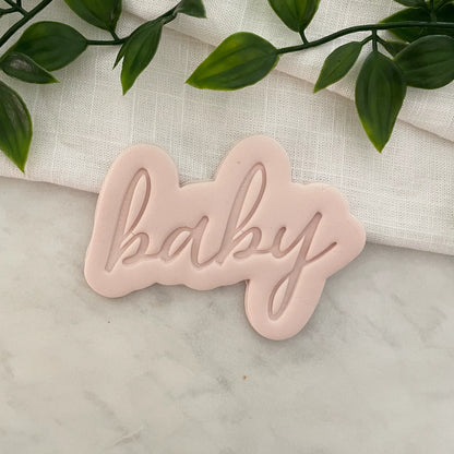 baby - word Cookie Cutter & Fondant Embosser