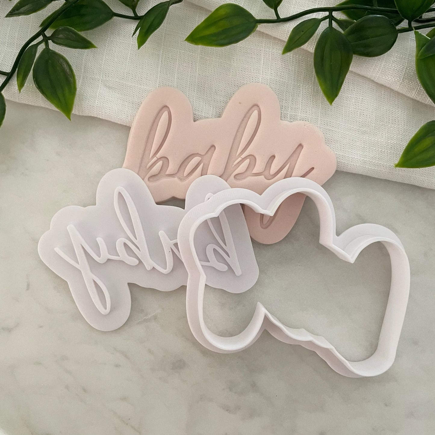 baby - word Cookie Cutter & Fondant Embosser