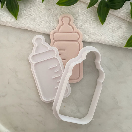 Baby Bottle Cookie Cutter & Fondant Embosser
