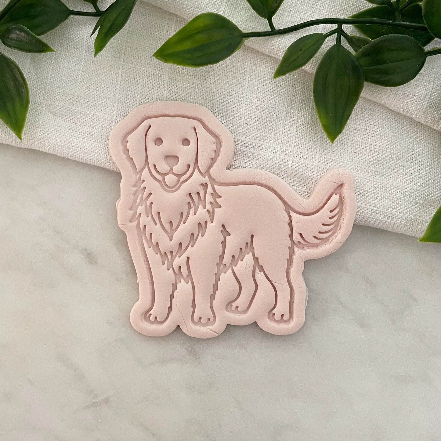 Golden Retriever Dog Cookie Cutter & Fondant Embosser