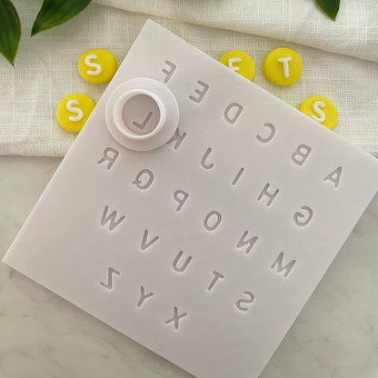 Micro letters & matching micro cutter