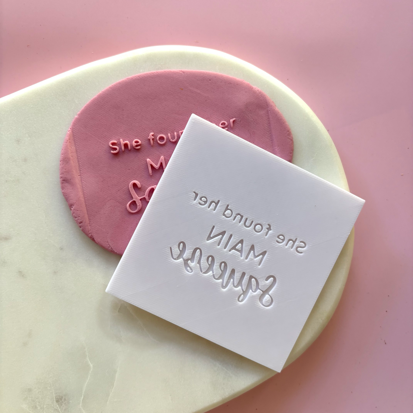 She found her main squeeze Fondant Debosser