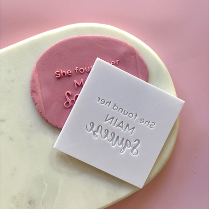 She found her main squeeze Fondant Debosser