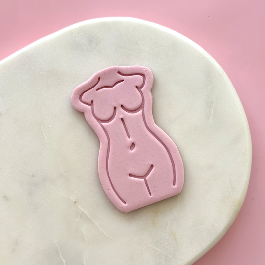 Woman's Body Cookie Cutter & Stamp