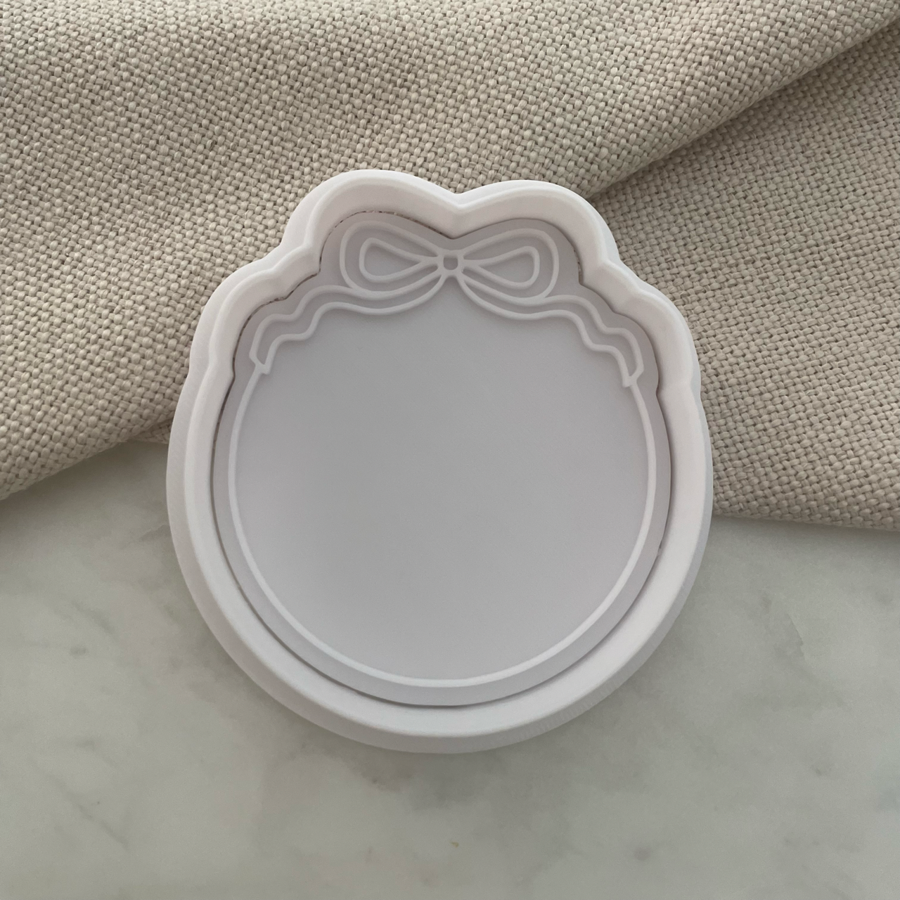 Bow plaque / border Cookie Cutter & Fondant Embosser
