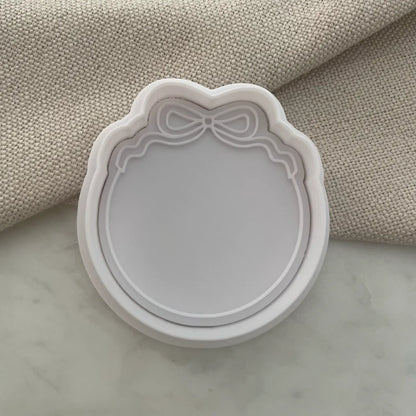 Bow plaque / border Cookie Cutter & Fondant Embosser