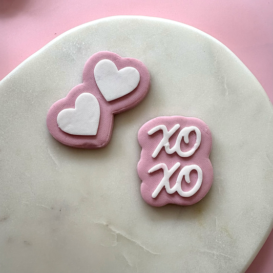 Mini Hearts & XO Cookie Cutter & Debosser