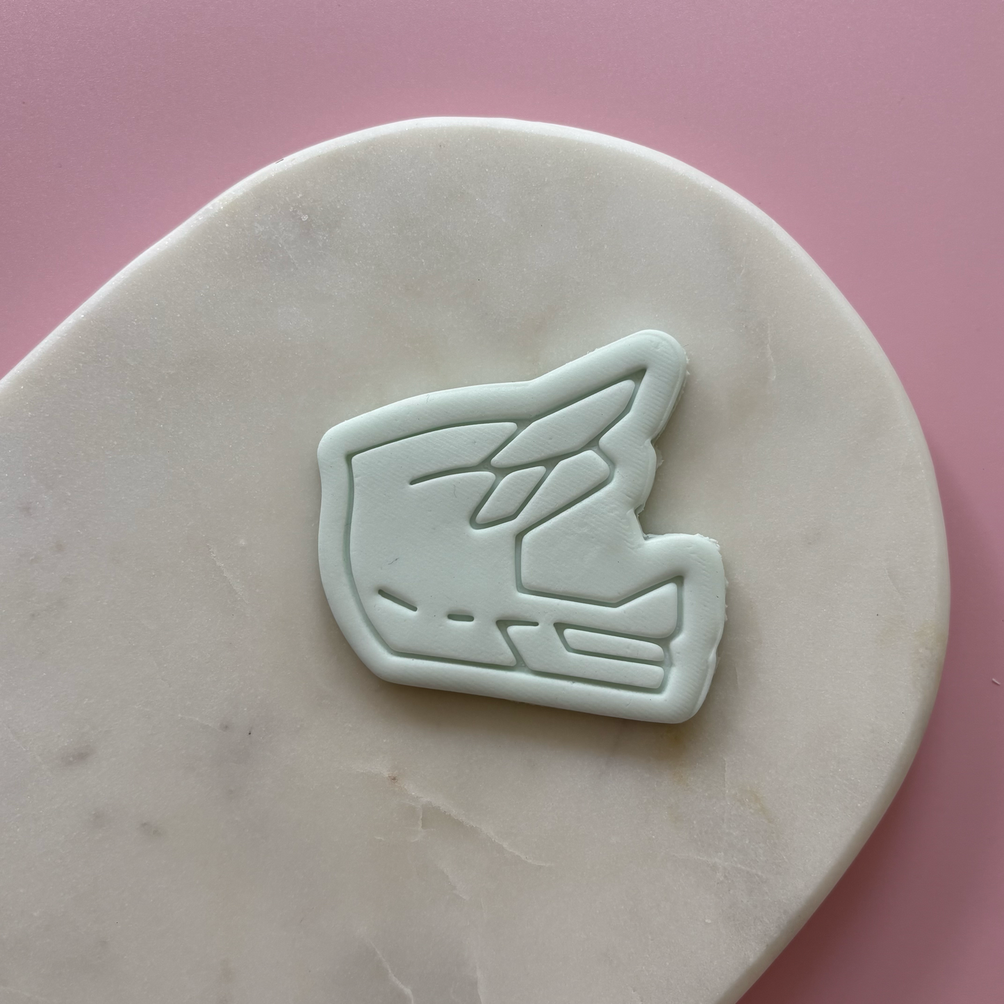 Motorbike Helmet Cookie Cutter & Stamp