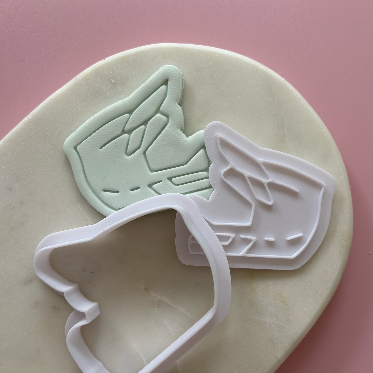 Motorbike Helmet Cookie Cutter & Stamp