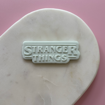 Stranger Things Logo Cookie Cutter & Stamp
