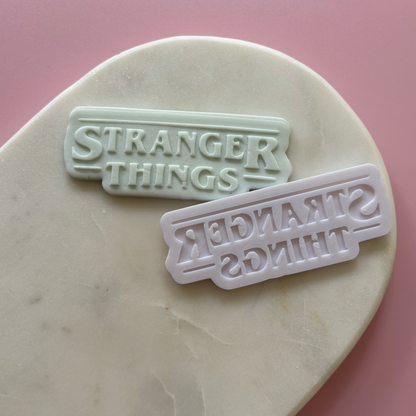 Stranger Things Logo Cookie Cutter & Stamp
