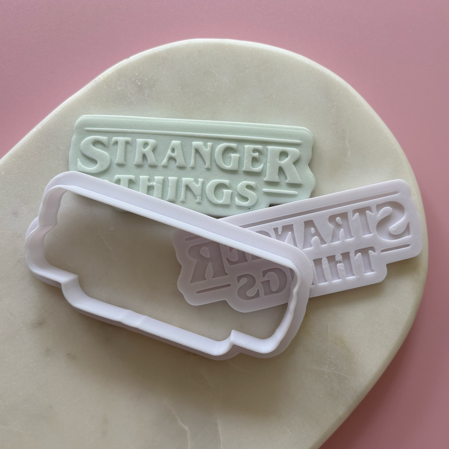 Stranger Things Logo Cookie Cutter & Stamp