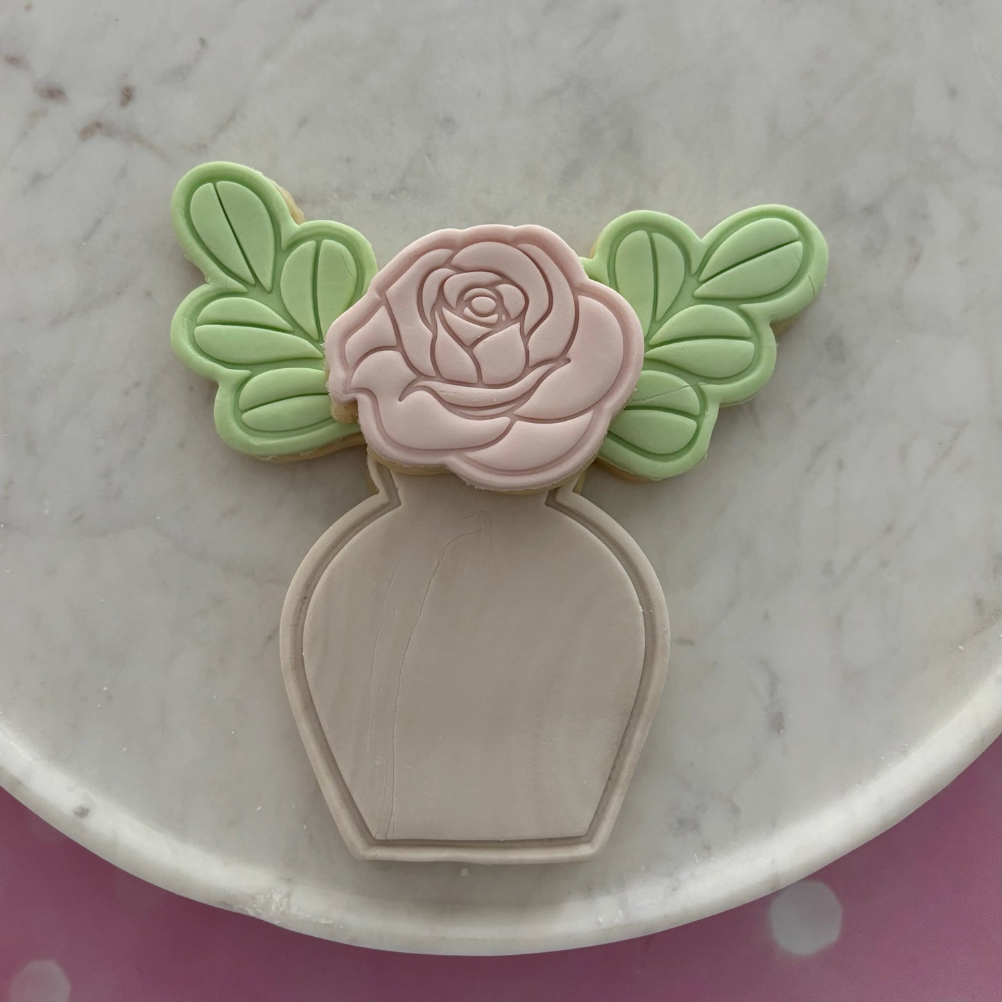 Bouquet of flowers cookie cutter & embosser set