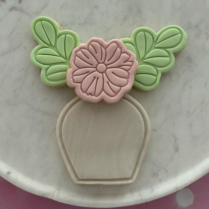 Bouquet of flowers cookie cutter & embosser set