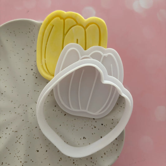 Tulip head Cookie Cutter & Fondant Embosser
