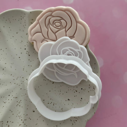 Bouquet of flowers cookie cutter & embosser set