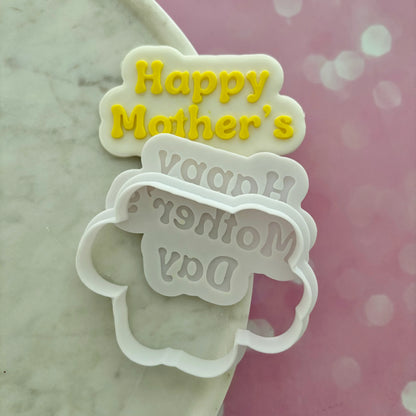 Happy Mother's Day Cookie Cutter & Fondant Debosser