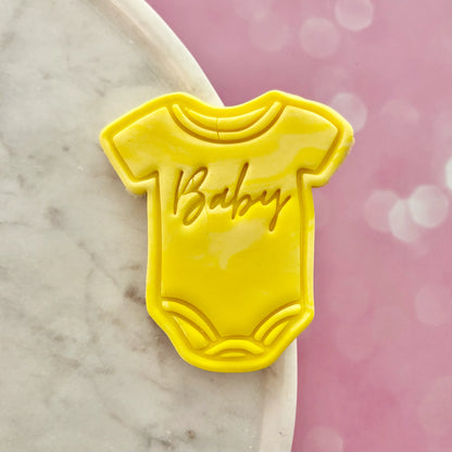 Baby Onesie (with space for a name) Cookie Cutter & Fondant Embosser