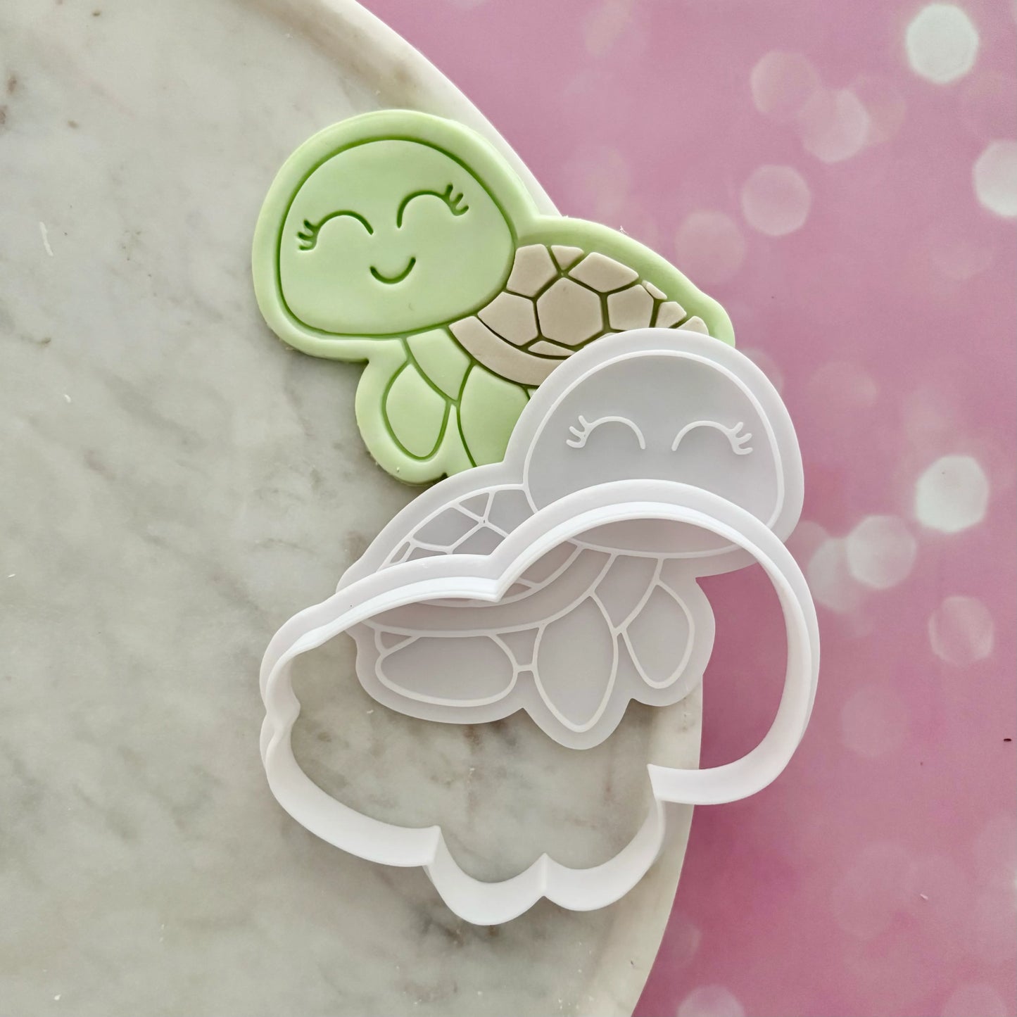 Happy Turtle Cookie Cutter & Fondant Embosser