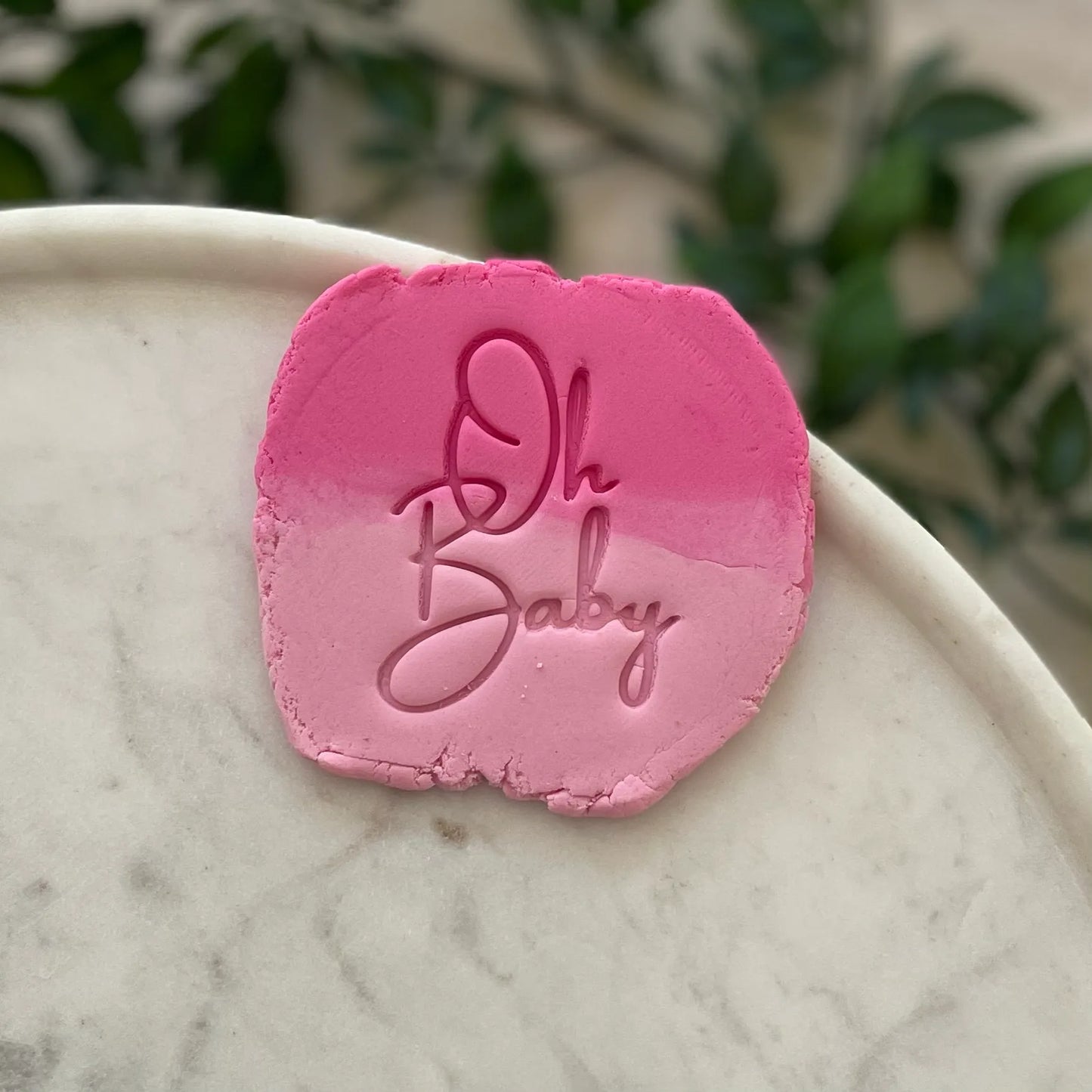 Oh Baby Cursive Fondant Embosser