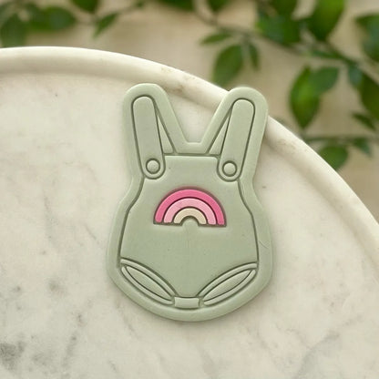 Rainbow onesie Cookie Cutter & Fondant Embosser
