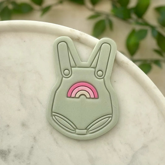 Rainbow onesie Cookie Cutter & Fondant Embosser