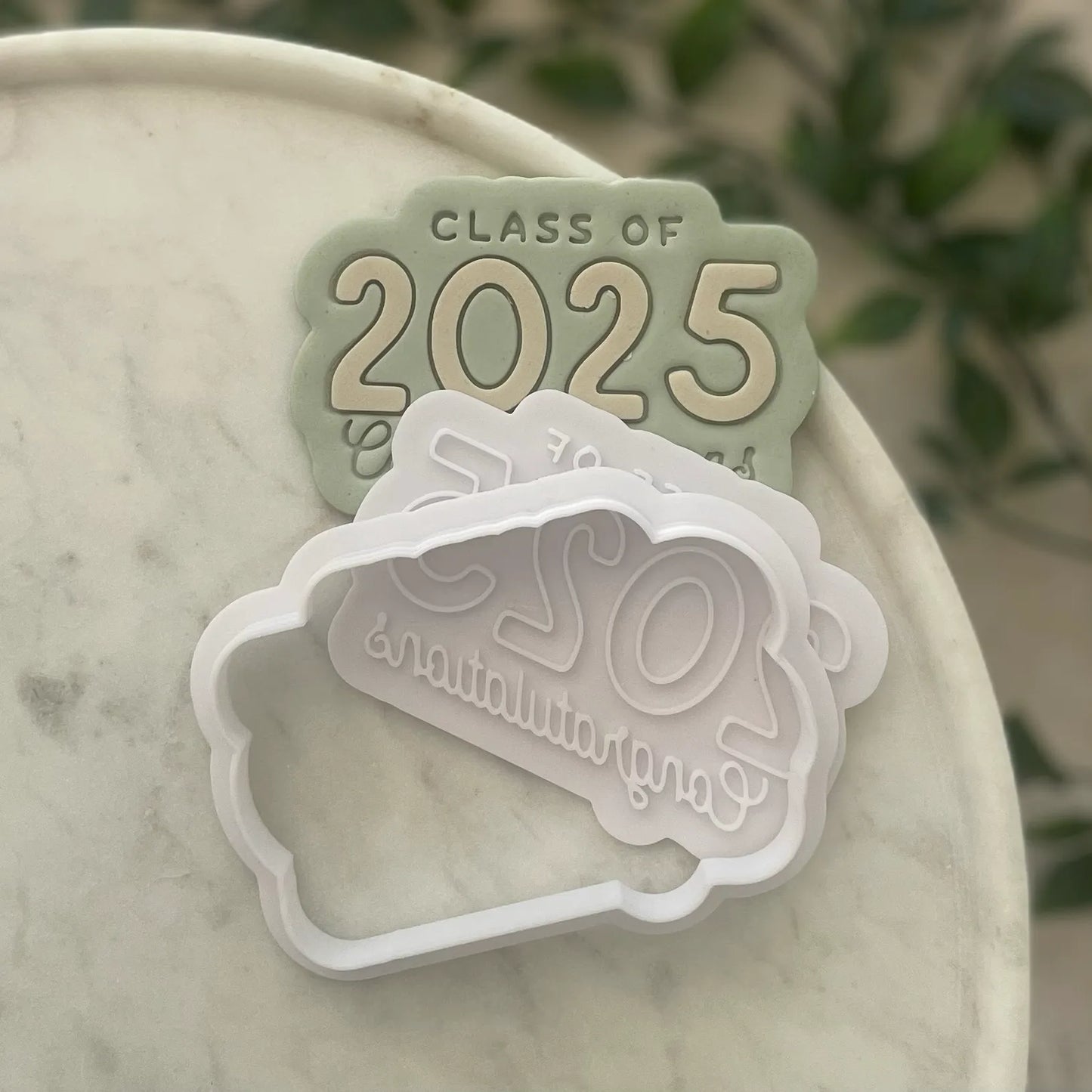 Class of 2025 Cookie Cutter & Fondant Embosser