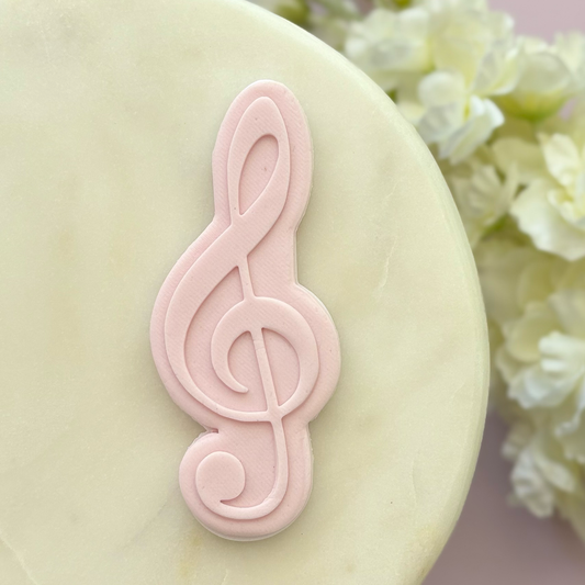 Music Note Cookie Stamp & Cutter