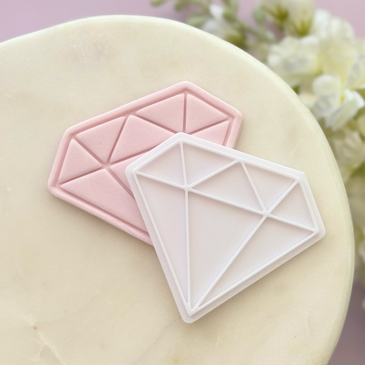 Diamond Cookie Cutter & Fondant Embosser