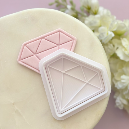 Diamond Cookie Cutter & Fondant Embosser
