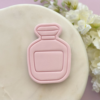 Perfume Bottle Cookie Stamp & Cutter