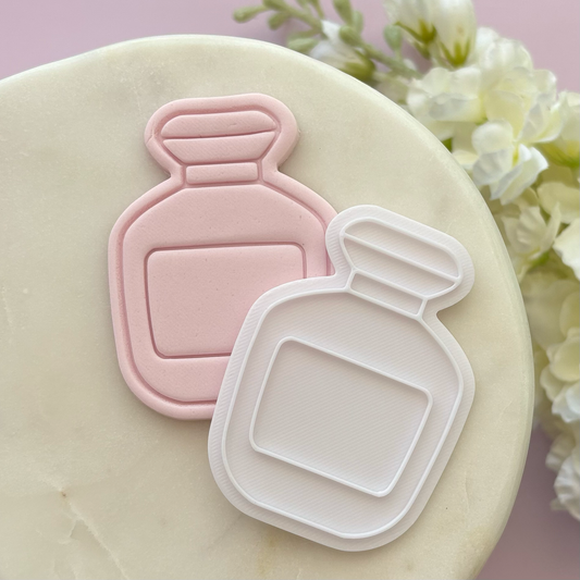 Perfume Bottle Cookie Stamp & Cutter