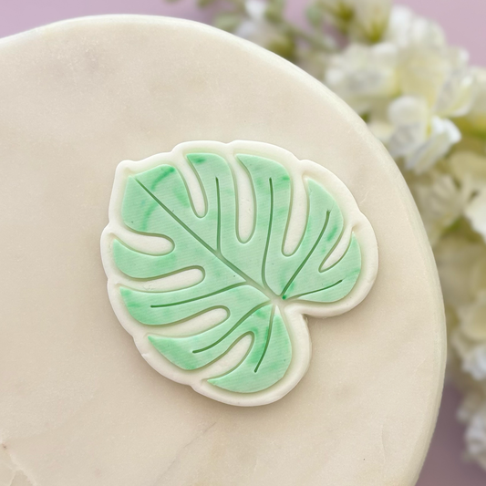 Monstera Leaf Cookie Cutter & Stamp