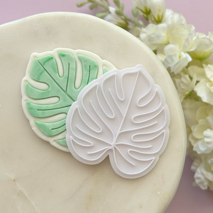 Monstera Leaf Cookie Cutter & Stamp
