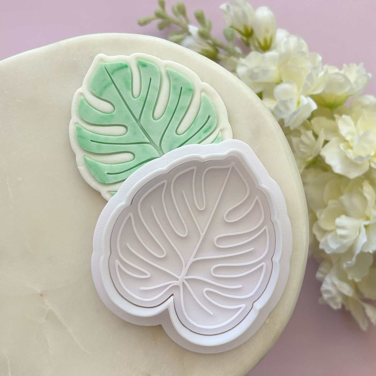Monstera Leaf Cookie Cutter & Stamp