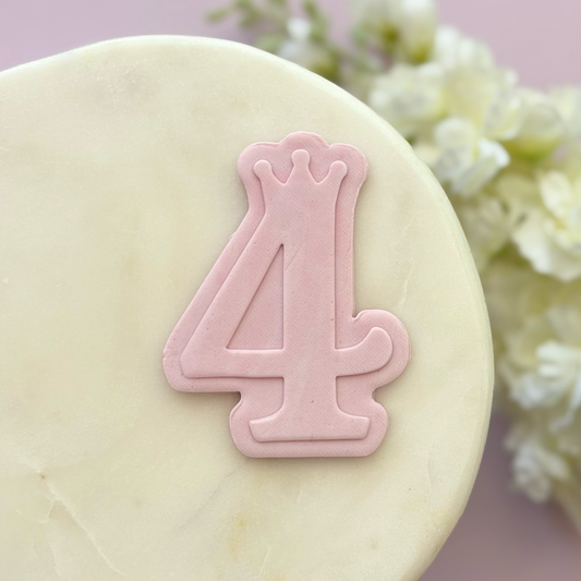 Princess Numbers Cookie Cutter & Debosser