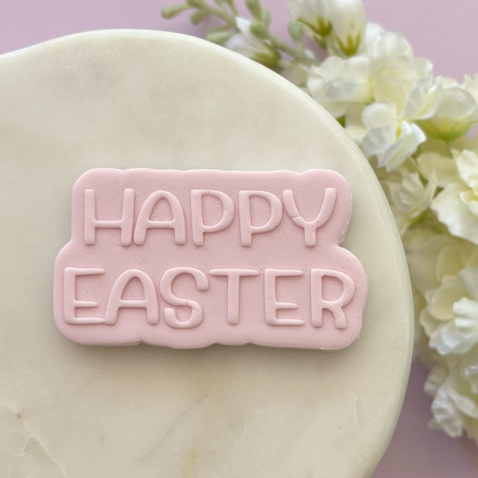 Happy Easter (word stamp) Cookie Debosser & Cutter
