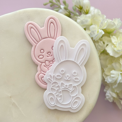 Cute Bunny Cookie Stamp & Cutter