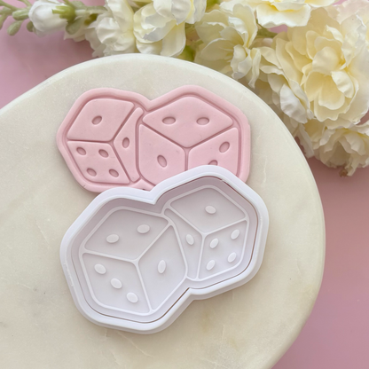 Dice Cookie Cutter & Fondant Embosser