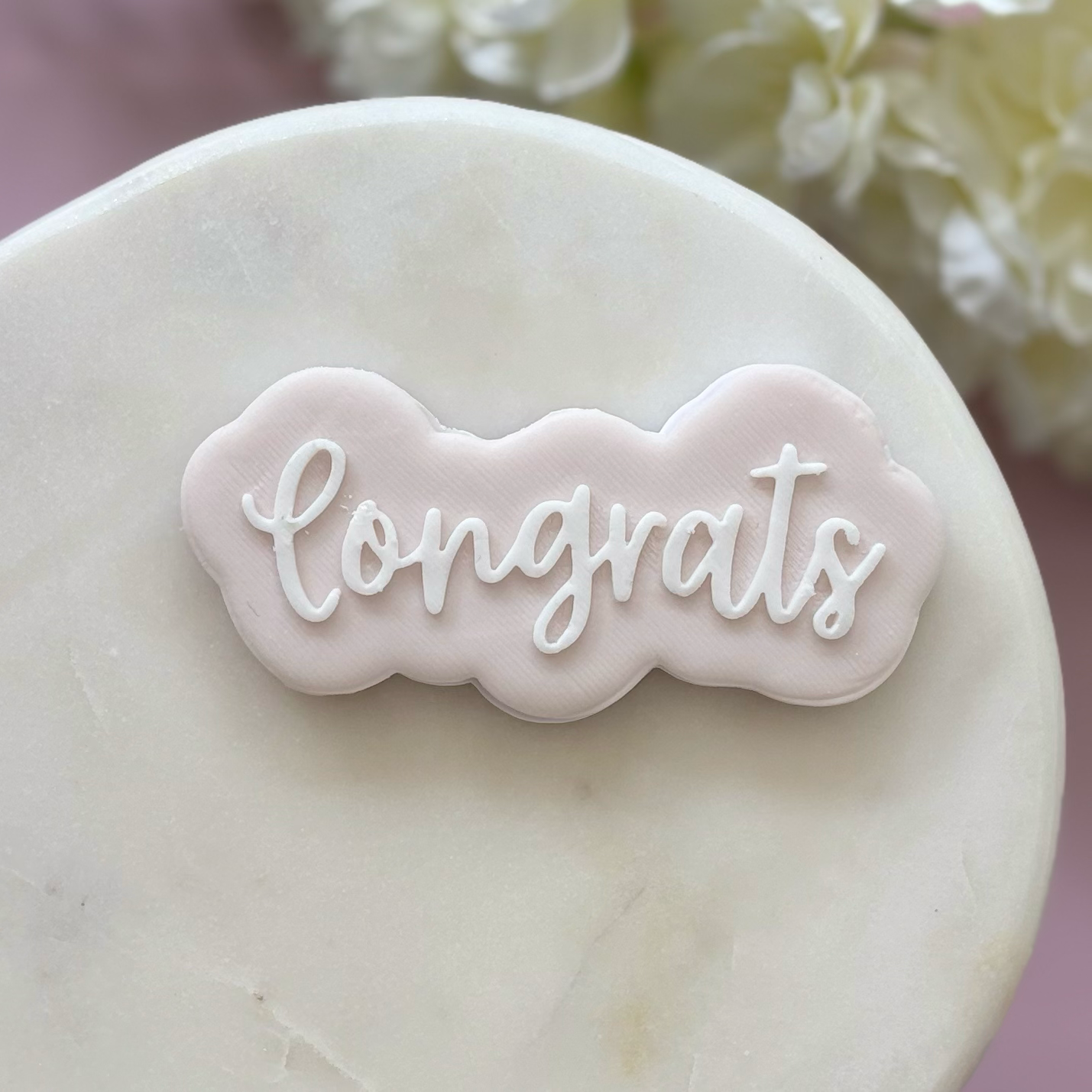 Congrats Cookie Cutter & Fondant Debosser