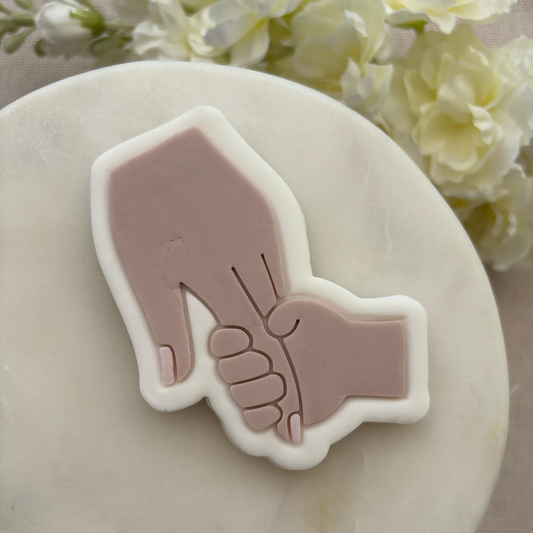 Mum & Child hands Cookie Stamp & Cutter