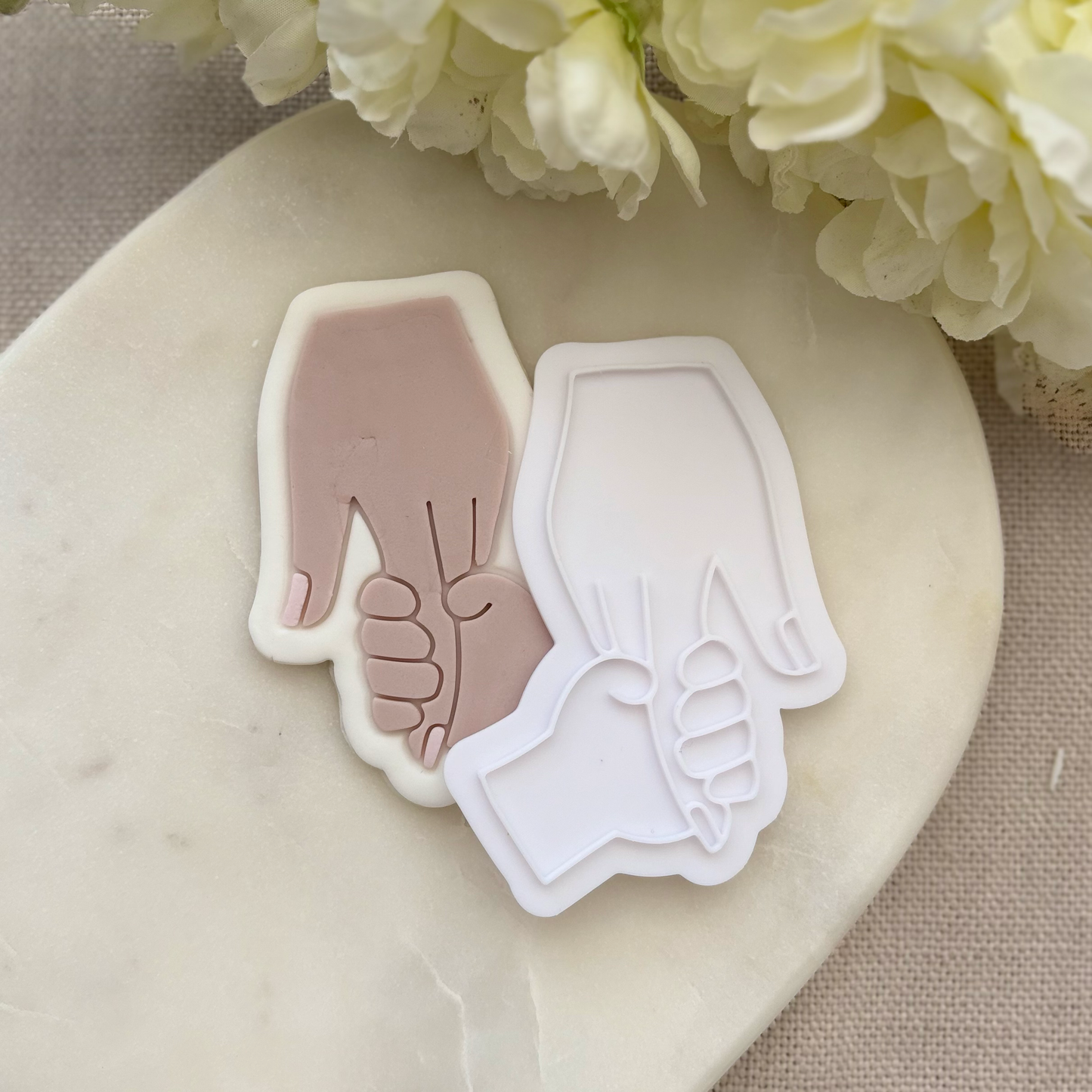Mum & Child hands Cookie Stamp & Cutter