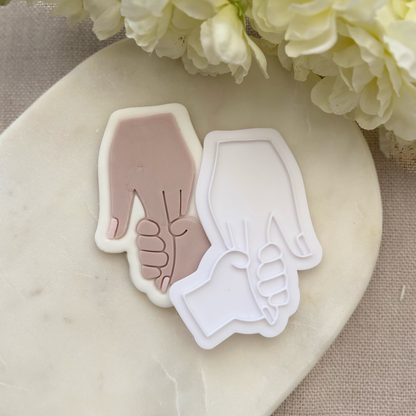 Mum & Child hands Cookie Stamp & Cutter