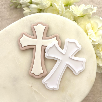 Simple Cross Cookie Stamp & Cutter