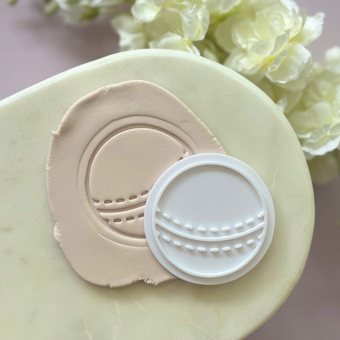Cricket Ball Cookie Stamp