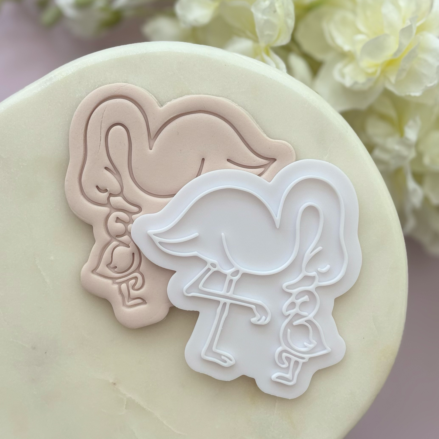 Mum & Baby Flamingo Cookie Stamp & Cutter