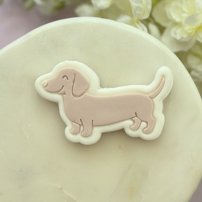 Sausage Dog Cookie Stamp & Cutter