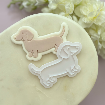 Sausage Dog Cookie Stamp & Cutter