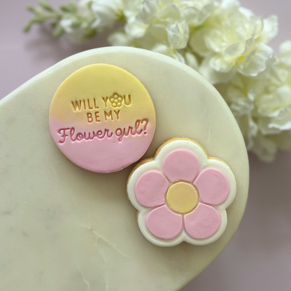 Will you be my flower girl? Cookie Stamp